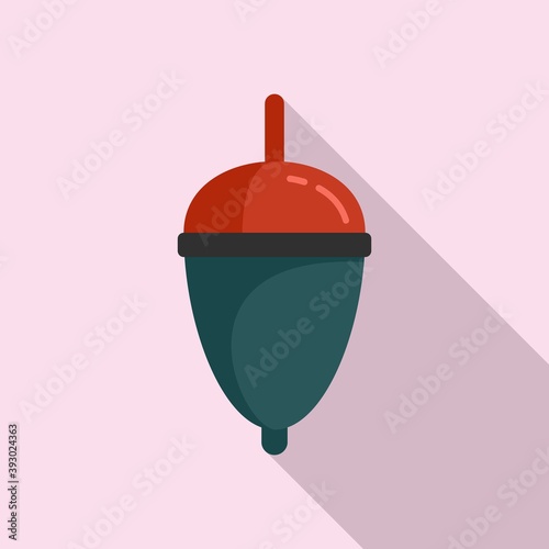Bobber lure icon. Flat illustration of bobber lure vector icon for web design