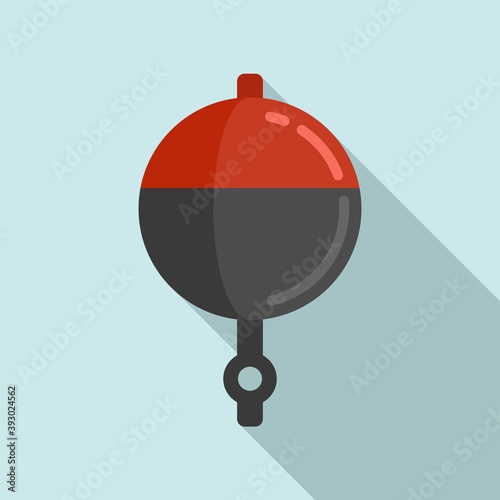 Bobber jig icon. Flat illustration of bobber jig vector icon for web design