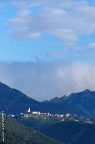 Poggio-di-Venaco village in the Corsica Regional Nature Park