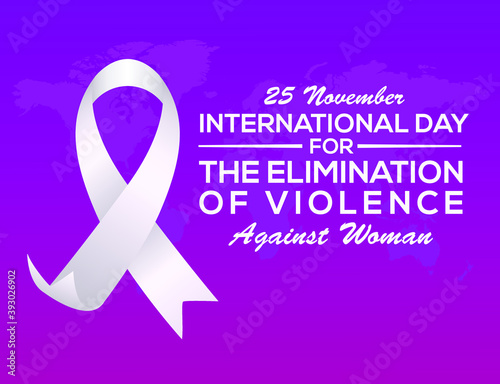 Vector illustration on the theme of International day for the elimination of violence against Women on November 25th.