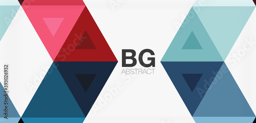 Mosaic triangle pattern abstract background for cover, banner, flyer and poster and other template