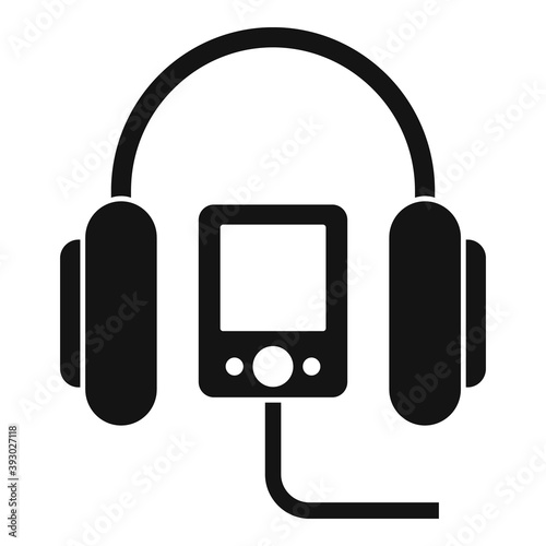 Guide music player icon. Simple illustration of guide music player vector icon for web design isolated on white background