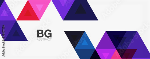 Mosaic triangle pattern abstract background for cover, banner, flyer and poster and other template