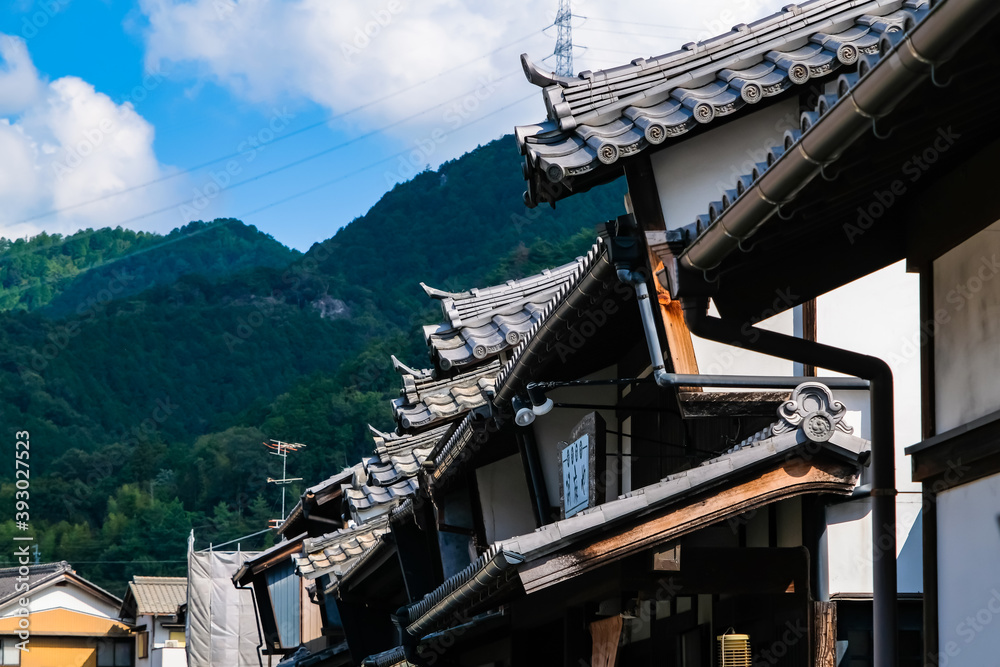 Fototapeta premium 岐阜県 美濃市 うだつの上がる町並み