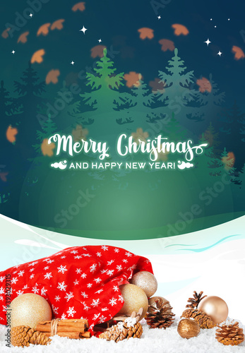 Text "Merry Christmas and H...
