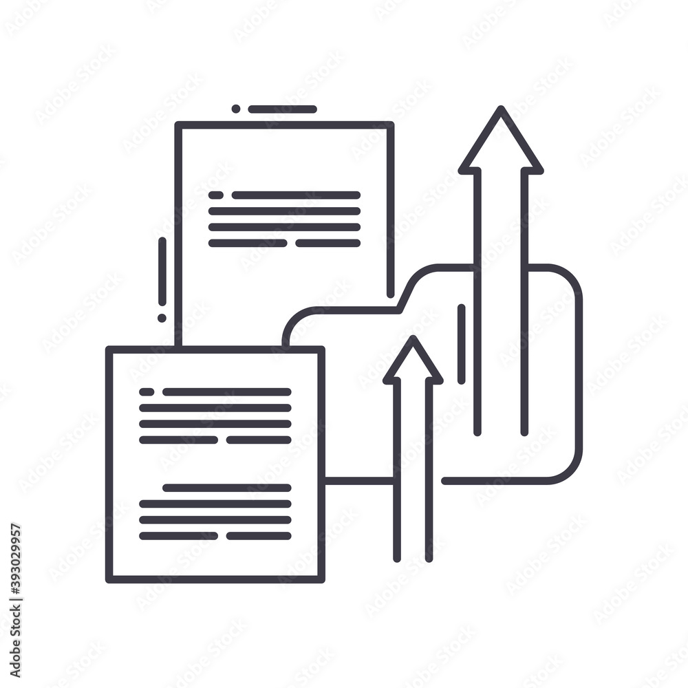 Reveal icon, linear isolated illustration, thin line vector, web design sign, outline concept symbol with editable stroke on white background. Reveal icon, linear isolated illustration, thin line vector, web design sign, outline concept symbol with editable stroke on white background.