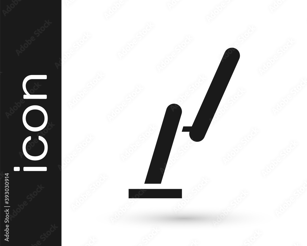 Grey Windscreen wiper icon isolated on white background. Vector Illustration. Grey Windscreen wiper icon isolated on white background. Vector Illustration.