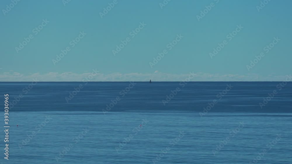 Time lapse of a sail boat on the horizon Time lapse of a sail boat on the horizon