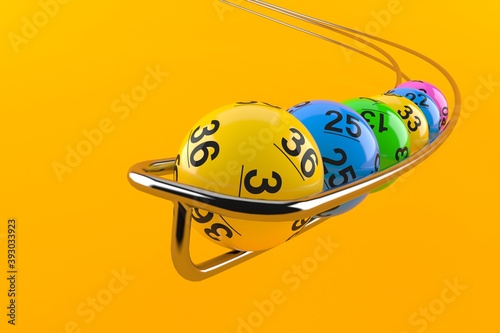 Lottery balls photo