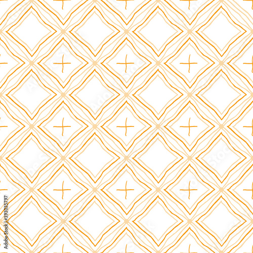 Vector abstract pattern with hand-drawn shapes on a white background. Simple geometric seamless ornament for wallpaper, wrapping paper, fabric design