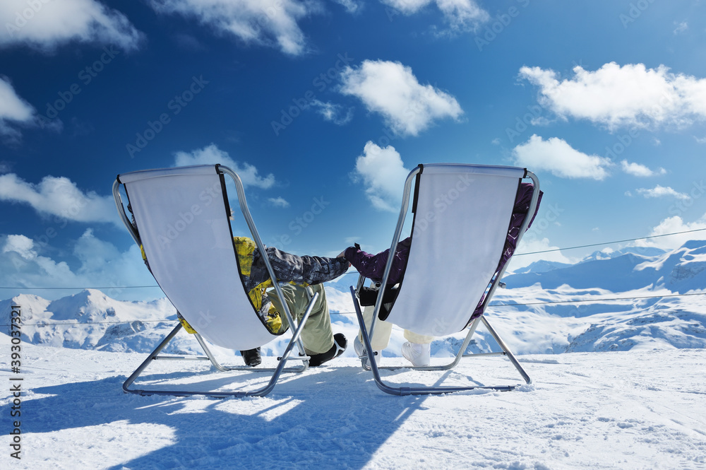 Apres ski at mountains