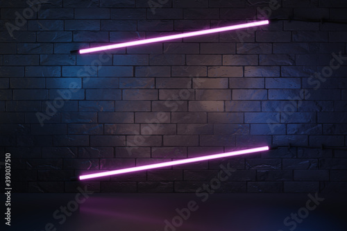 stylish modern purple neon light frame