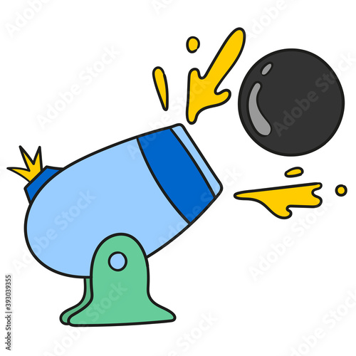cannon shooting bullet 