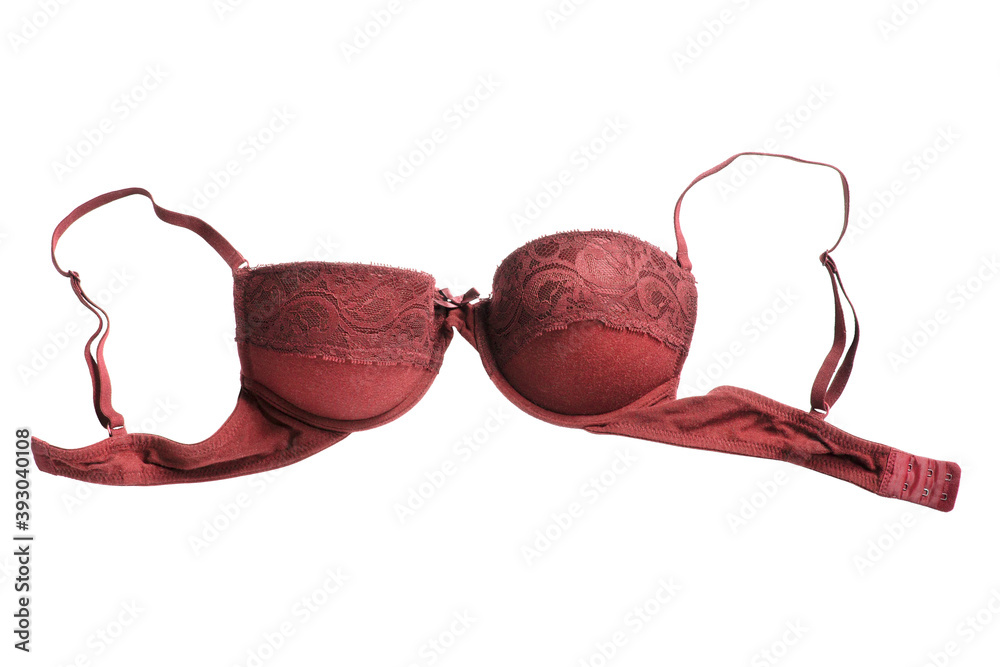 Red bra isolated Red bra isolated