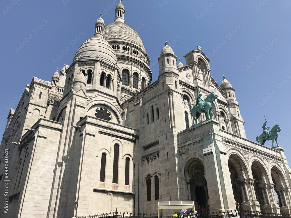 The Basilica of the Sacred Heart of Jesus in Paris, France