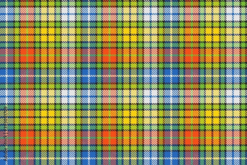 bright positive colors fabric texture of traditional checkered tartan seamless ornament for plaid, tablecloths, shirts, clothes, dresses, bedding