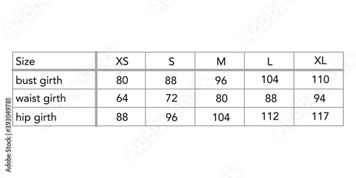 Women standard body measurements for different country, style fashion lady size chart for site, production and online clothes shop. S, M, L, XL, US, UK, EU, French, Italy, Japan, Aus, bust, waist, hip