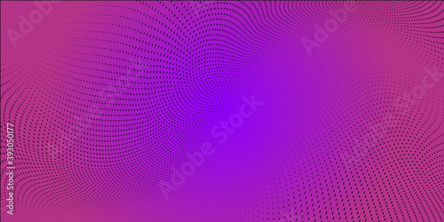 Bright color gradient polka dot pop art halftone pattern
