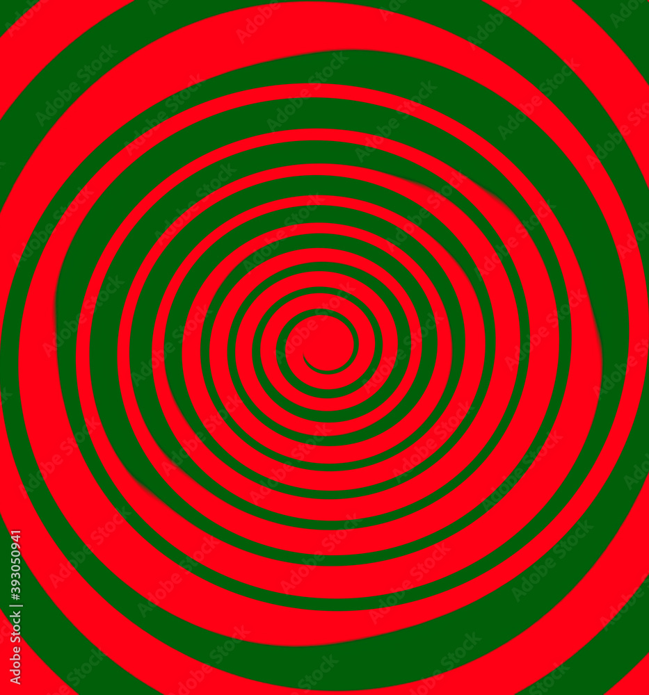 red and green spiral red and green spiral