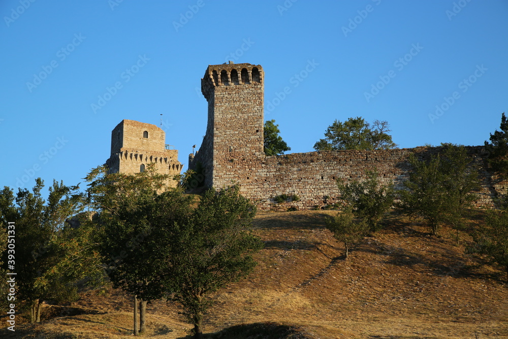 View of the Rocca Maggiore of Assisi View of the Rocca Maggiore of Assisi