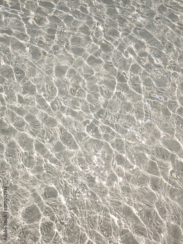 Sand bottom through the water Sand bottom through the water