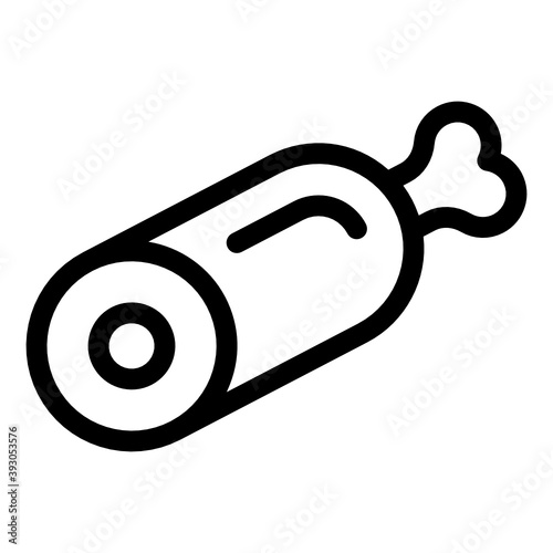 
An icon design of ham, vector of leg piece in modern solid style 
