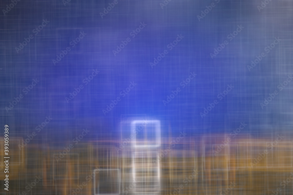 Fototapeta premium blurred abstract / blue violet gradient background square bokeh, beautiful technological modern background, blurred lines abstract gray
