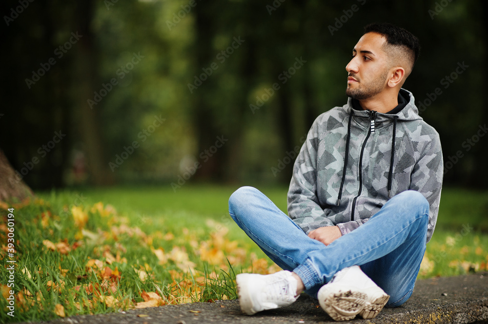 Student kuwaiti man wear at hoodie. Student kuwaiti man wear at hoodie.