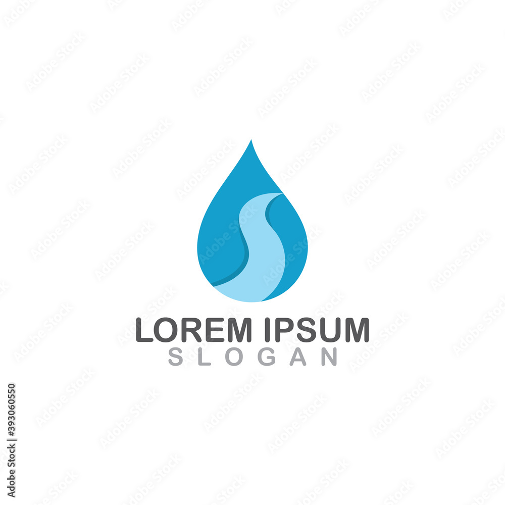 Water drop logo design element vector illustration icon droplet energy nature Water drop logo design element vector illustration icon droplet energy nature