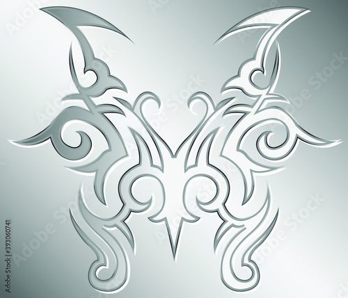 Tribale Tatuaggio Vettoriale Idea