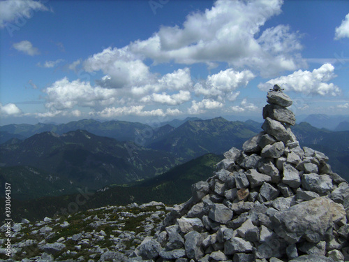 Mountain hiking tour to mountain Guffert in Tyrol, Austria © BirgitKorber