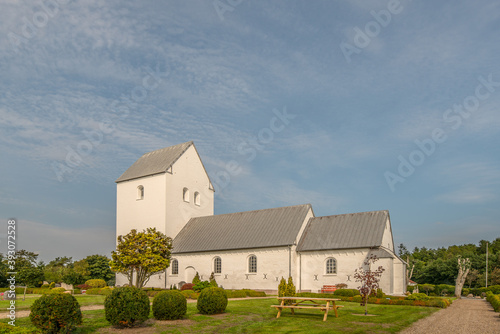 Fotografie, Obraz Bindslev Church in Jutland
