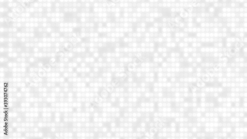 Dot white gray pattern gradient texture background. Abstract technology big data digital background. 3d rendering.