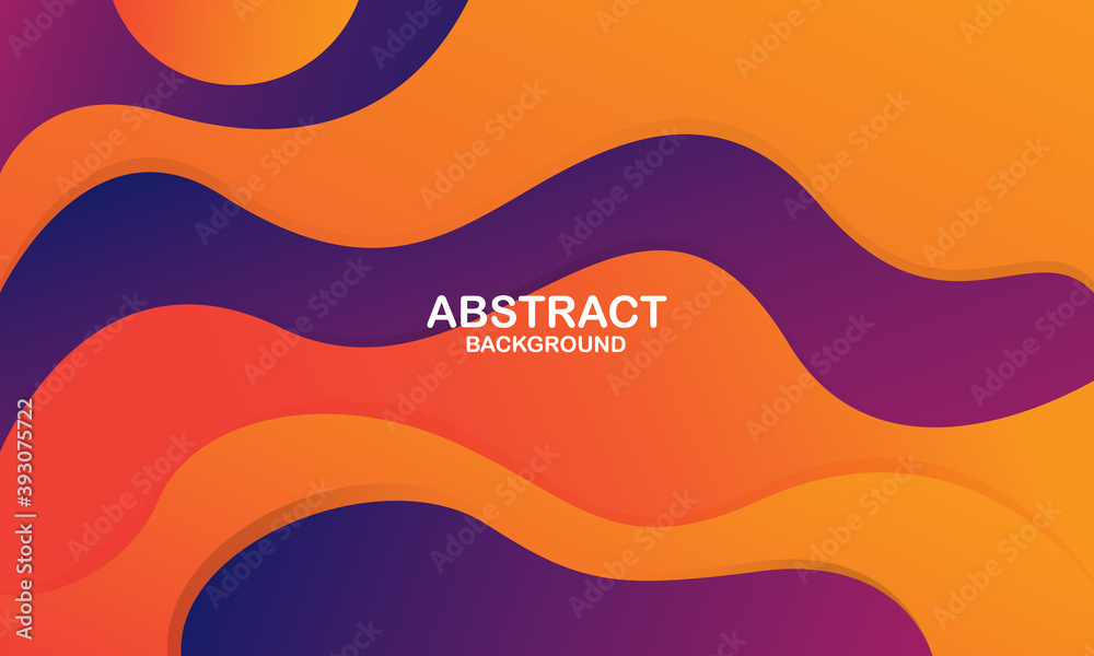 Fototapeta Colorful geometric background. Liquid color background design. Fluid shapes composition. Vector illustration