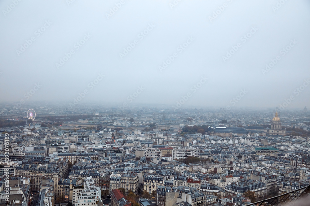 View of Paris panorama from Eiffel tower. View of Paris panorama from Eiffel tower.