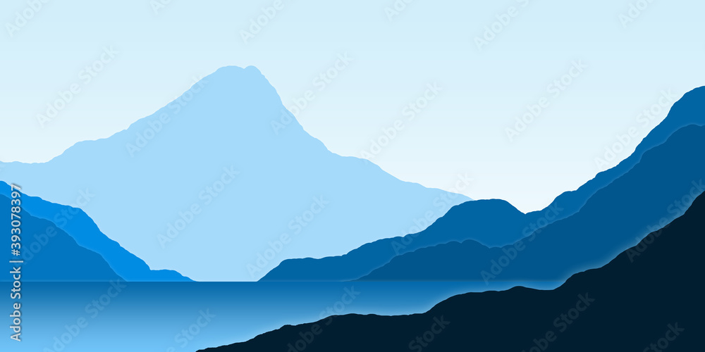 sea with beautiful mountain background view sea with beautiful mountain background view