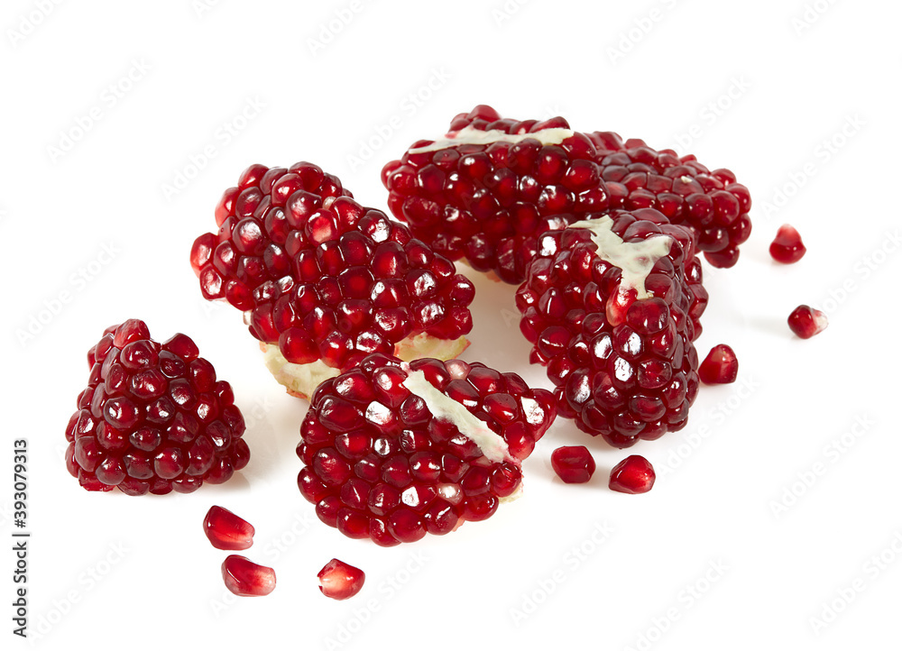Εκτύπωση καμβά pomegranate isolated on white background