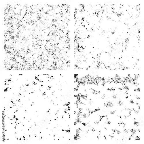 Vector urban grunge abstract background of black uneven spots on a white backdrop