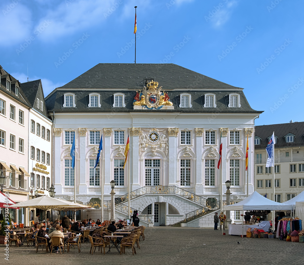 Old Town Hall on Market square in Bonn, Germany