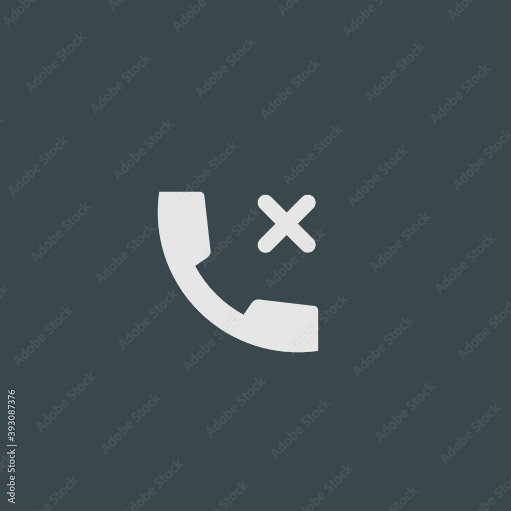 Obraz premium Disconnected Call - Tile Icon