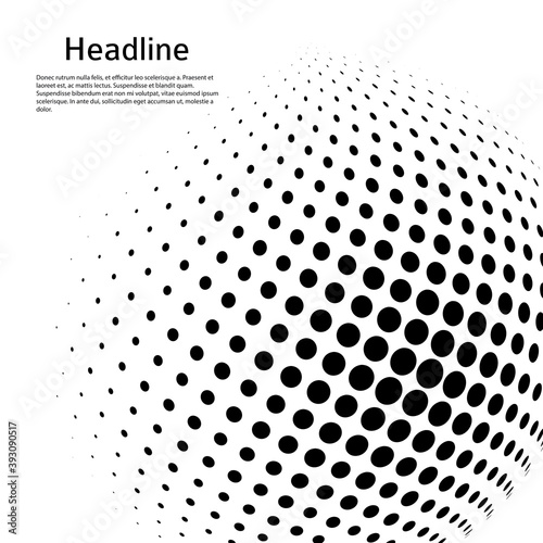 3D decorative balls with chess dot spheres isolated on white. Vector illustration EPS10. Design elements for your advertising flyer, presentation template, brochure layout, book cover