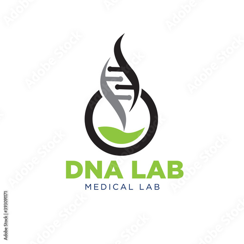 dn lab logo designs modern for health and medical service