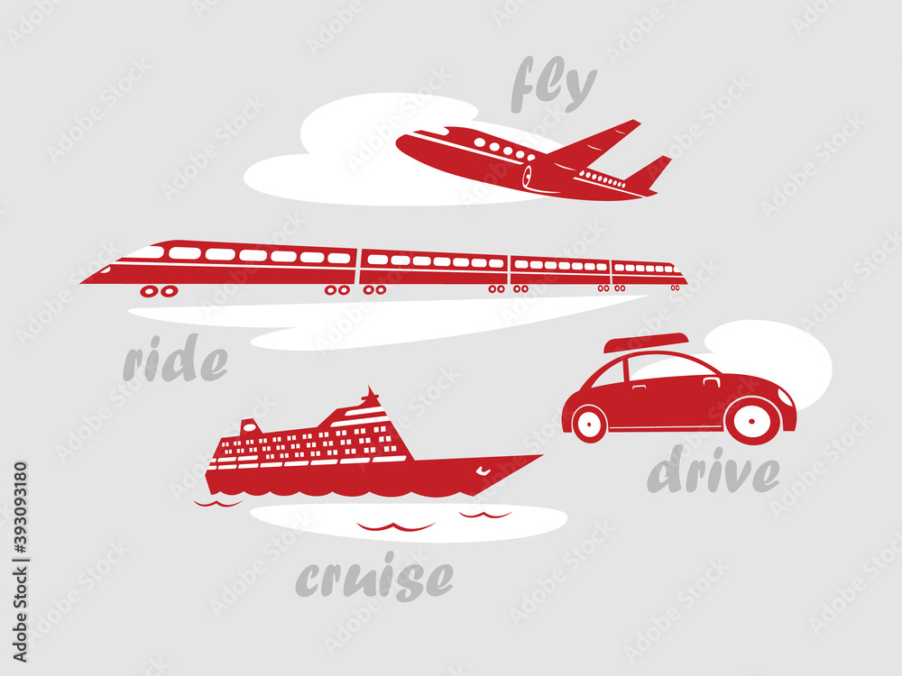 Travel Transport Vector Illustration