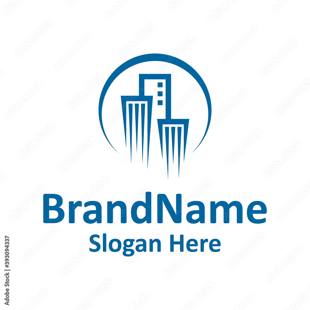 Modern vector graphic of building logo, perfect for real estate, property etc.