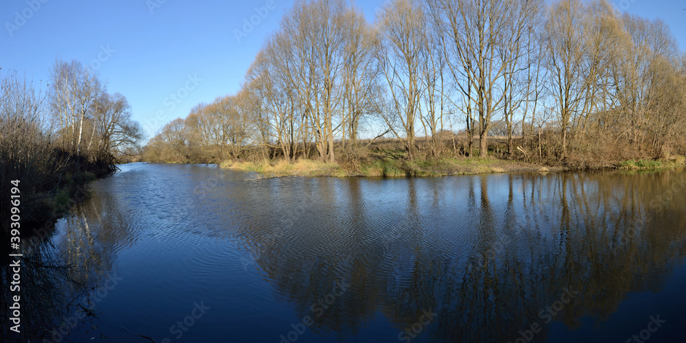Autumn fishing on the river, beautiful panorama. Autumn fishing on the river, beautiful panorama.