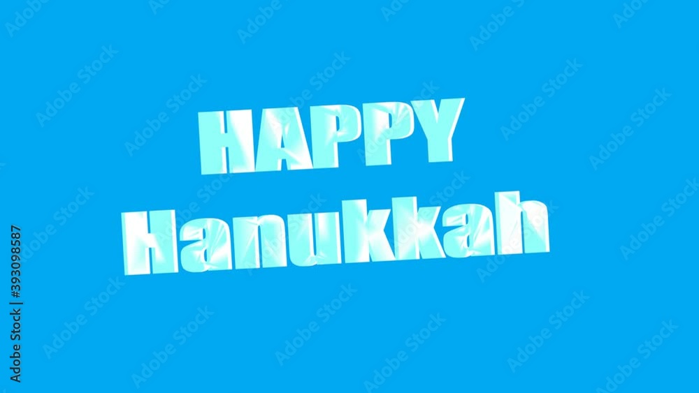 Hanukkah. Jewish holiday. Happy Hanukkah card animation	
