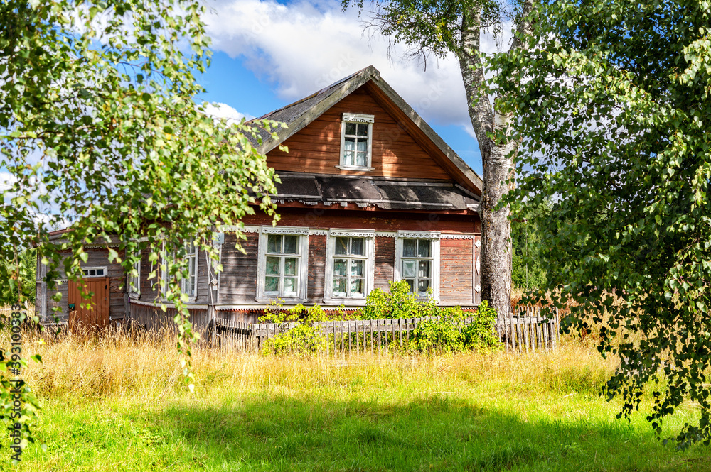 Old rural wooden house in abandoned russian village Old rural wooden house in abandoned russian village