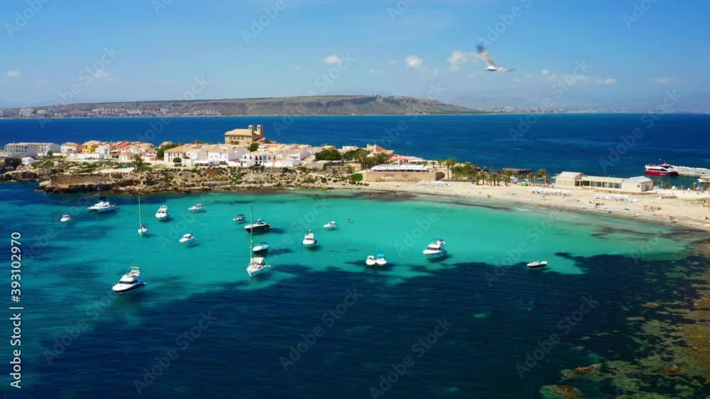 Tabarca also known as Nova Tabarca, islet located in the Mediterranean Sea, close to the town of Santa Pola, in the province Alicante, Valencian community, Spain. Tabarca also known as Nova Tabarca, islet located in the Mediterranean Sea, close to the town of Santa Pola, in the province Alicante, Valencian community, Spain.