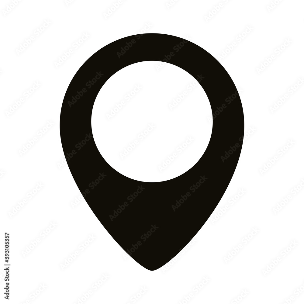 pin pointer location silhouette style icon pin pointer location silhouette style icon