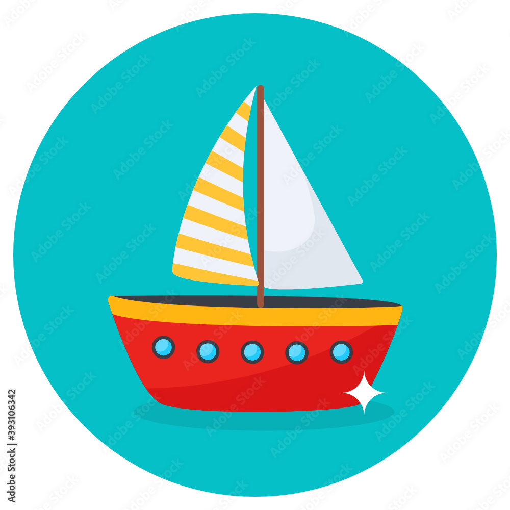 Motorboat icon in flat editable design
Motorboat icon in flat editable design